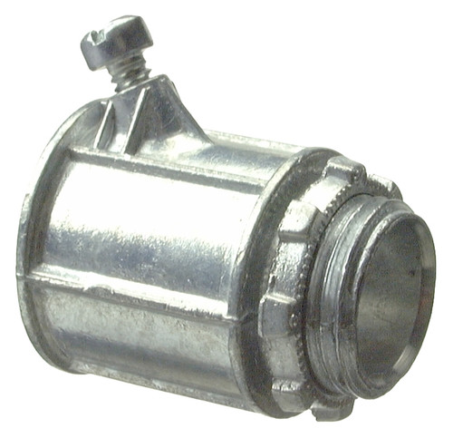 Halex 04807B Flex Connector, 3/4 in Screw, Zinc [SKU: ORG7013923]