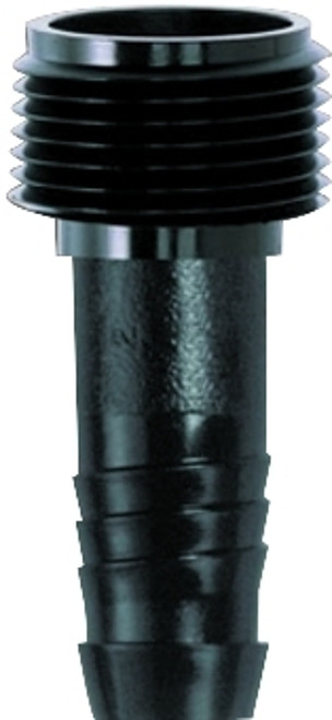 Rain Bird SWGA050 Pipe Adapter, 1/2 x 1/2 in, MNPT x Barb, Acetyl, Black, For: Swing Pipes [SKU: ORG7935299]
