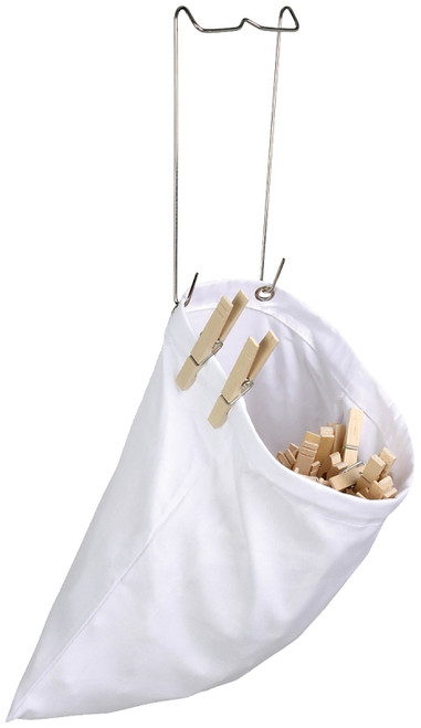Honey-Can-Do DRY-01313 Clothespin Bag, Cotton, 10 in W, 11 in H [SKU: ORG7174899]