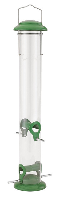 Stokes Select 38178 Wild Bird Feeder, 19 in H, 1.2 qt, Metal, Green, Polyester Powder-Coated [SKU: ORG3027208]