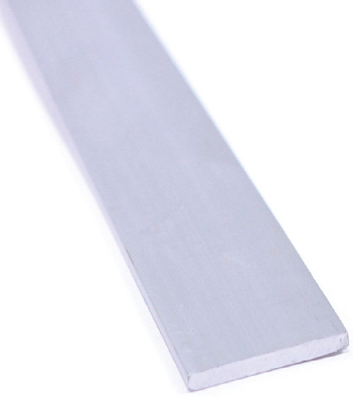 M-D 61051 Flat Bar, 1 in W, 72 in L, 1/8 in Thick, Aluminum, Mill, 6063 Grade [SKU: ORG5374830]