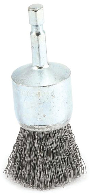 Forney 72737 Wire End Brush, 1 in Dia, 0.012 in Dia Bristle, Steel Bristle [SKU: ORG8912339]