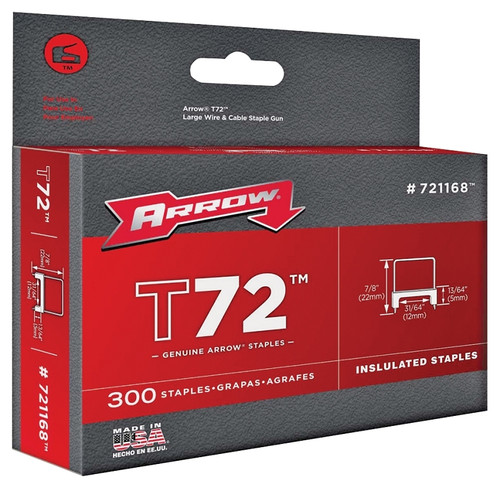 Arrow T72 Series 721168HW Crown Staple, 31/64 in W Crown, 13/64 in L Leg [SKU: ORG6394654]