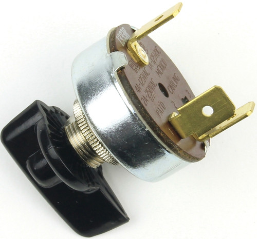 Jandorf 61033 Single Circuit Rotary Switch, 1 A, 125 V, SPDT, Plastic, Black [SKU: ORG3402401]