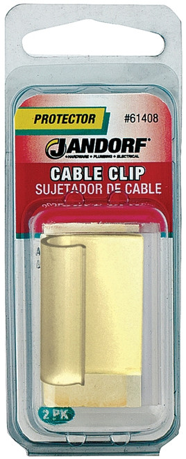 Jandorf 61408 J-Shape Cable Clip, PVC, Clear [SKU: ORG3394657]