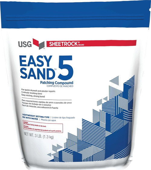 USG Easy Sand 384024 Joint Compound, Powder, Natural, 3 lb [SKU: ORG6187462]