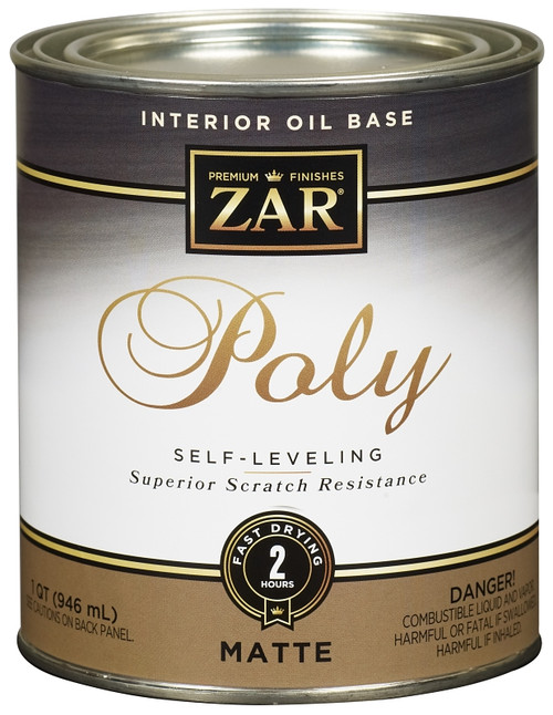 ZAR 33912 Polyurethane, Liquid, Antique Flat, 1 qt, Can [SKU: ORG1322940]