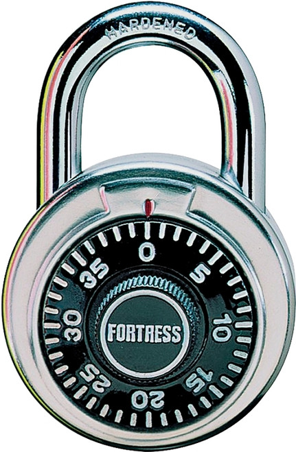 Master Lock 1850D Padlock, 5/16 in Dia Shackle, 3/4 in H Shackle, Steel Shackle, Stainless Steel Body, 1-7/8 in W Body [SKU: ORG6638480]