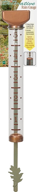 EZRead 820-0582 Rain Gauge, 5 in, Aged Copper [SKU: ORG8181810]