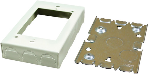 Wiremold B2 Outlet Box, Ivory [SKU: ORG9666850]