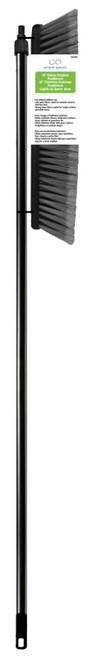 Simple Spaces 3018 Push Broom, 18 in L Trim, 56-1/8 in L, Threaded, Plastic Handle, Black [SKU: ORG2160422]