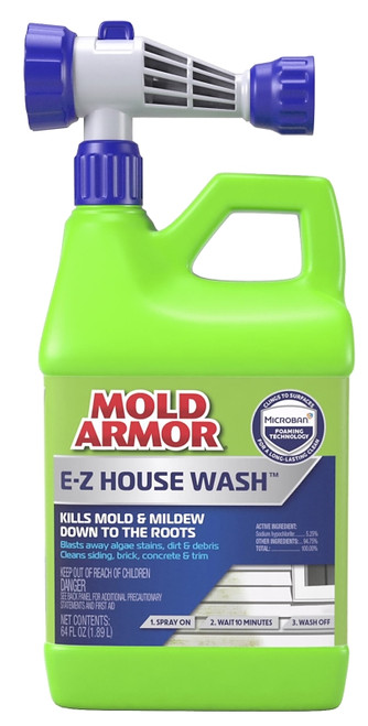 Mold Armor FG51164 House Wash Hose End, Liquid, Yellow, 64 oz, Can [SKU: ORG7185481]