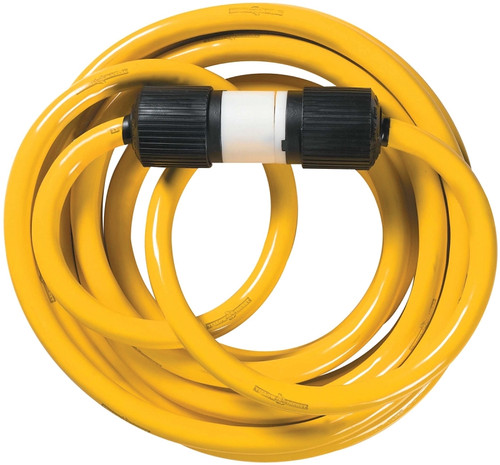 CCI 1381 Electrical Cord, 10 AWG Cable, 25 ft L, 20 A, 125/250 V, Yellow [SKU: ORG1101336]