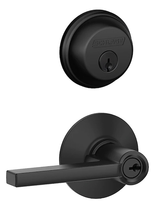 Schlage FB50 V LAT 622 Entry Door Lock Set and Deadbolt Combo, 1, 2 Grade, Lever Handle, Keyed Key, Metal/Zinc, C Keyway [SKU: ORG3686797]