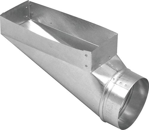 Imperial GV0658 End Boot, 4 in L, 10 in W, 5 in H, 90 deg Angle, Steel, Galvanized [SKU: ORG5386768]