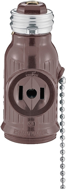 Eaton Wiring Devices BP718B Adapter, 660 W, 2-Outlet, Brown [SKU: ORG4850327]