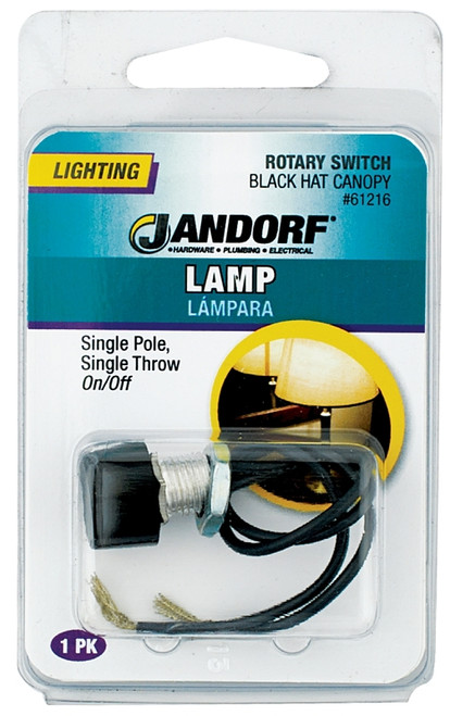 Jandorf 61216 Single Circuit Rotary Switch, 1 A, 125 V, SPST [SKU: ORG3403037]