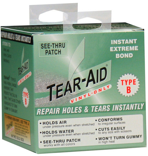 TEAR-AID D-ROLL-B-20 Vinyl Repair Patch Kit, B, Green [SKU: ORG8001141]