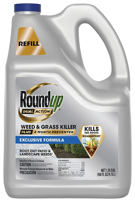 Roundup 5377704 Ready-to-Use Weed and Grass Killer, Liquid, 1.25 gal [SKU: ORG2810117]