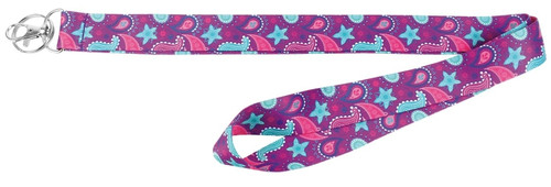 HY-KO 2GO Series LAN-118 Lanyard, 1 in W, Nylon, Purple, Clip End [SKU: ORG1648591]