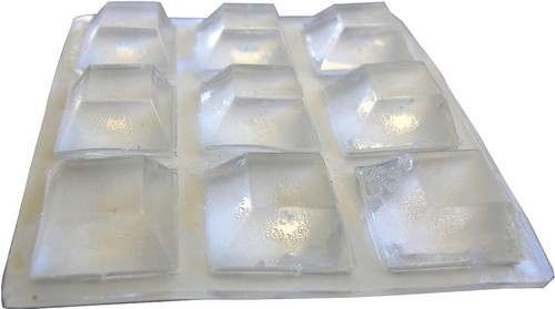Shepherd Hardware 9562 Surface Guard Bumper Pad, 1/2 in, Square, Vinyl, Clear [SKU: ORG6037055]