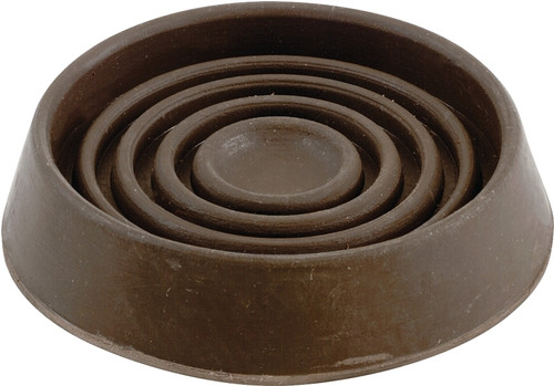 Shepherd Hardware 9075 Caster Cup, Rubber, Brown [SKU: ORG6605042]