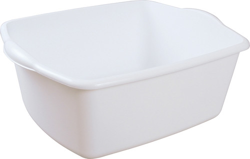 Sterilite 06588012 Dish Pan, 18 qt Volume, 17-1/2 in L, 14-1/4 in W, 7 in H, Plastic, White [SKU: ORG5289277]