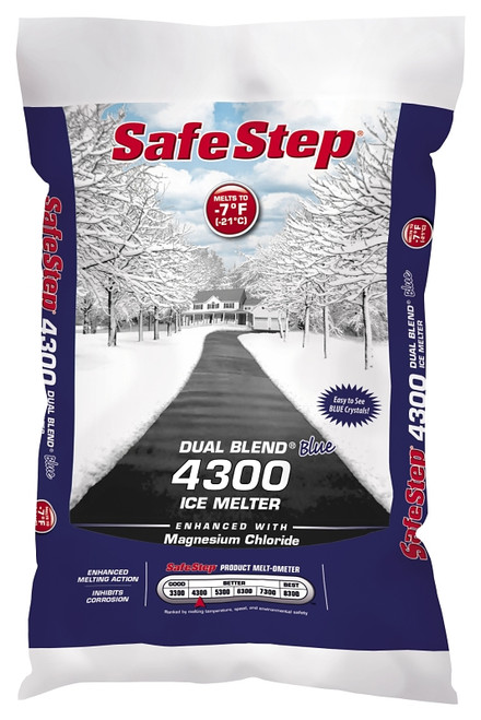 Safe Step Dual Blend 51151 Ice Melter, Crystalline Solid, Blue, 50 lb Bag [SKU: ORG4981544]