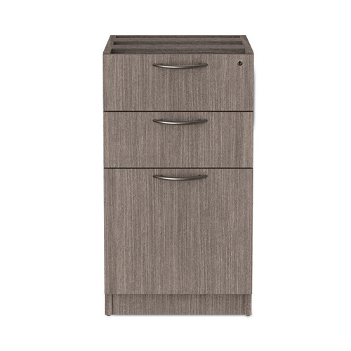 Alera Valencia Series Full Pedestal File, Left/Right, 3-Drawers: Box/Box/File, Legal/Letter, Gray, 15.63" x 20.5" x 28.5 [SKU: ALEVA532822GY]