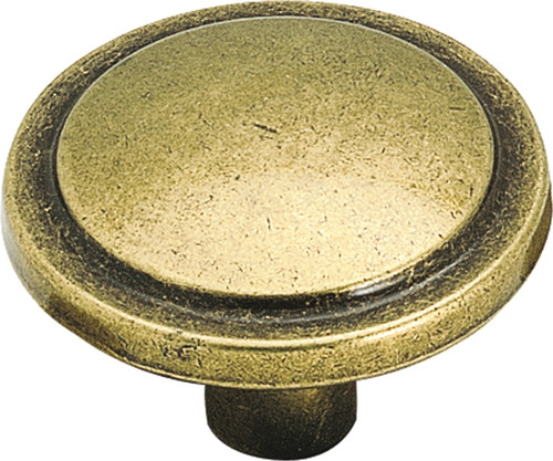 Amerock BP3443BB Cabinet Knob, 13/16 in Projection, Zinc, Burnished Brass [SKU: ORG6292577]