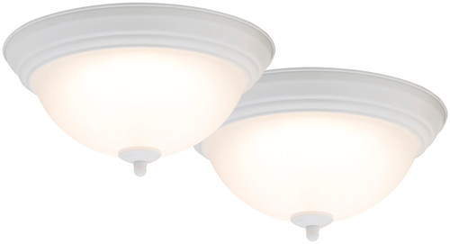 Boston Harbor 4200-LED- WH Flush Mount Ceiling Fixture, 120 V, 15 W, 2-Lamp, LED Lamp, 1100 Lumens, White Fixture [SKU: ORG7146046]
