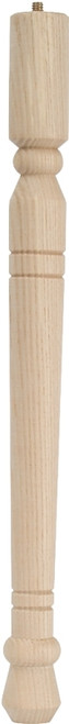 Waddell Early American Series 2572 Table Leg, 21-3/4 in H, Hardwood, Smooth Sanded [SKU: ORG6127096]