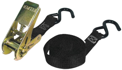 KEEPER 05511 Tie-Down, 1 in W, 10 ft L, Polyester, Red, 300 lb, S-Hook End Fitting [SKU: ORG7014202]