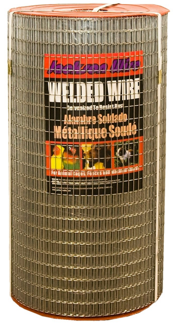 Jackson Wire 10 08 36 14 Welded Wire Fence, 100 ft L, 24 in H, 1/2 x 1 in Mesh, 16 Gauge, Galvanized [SKU: ORG6857585]