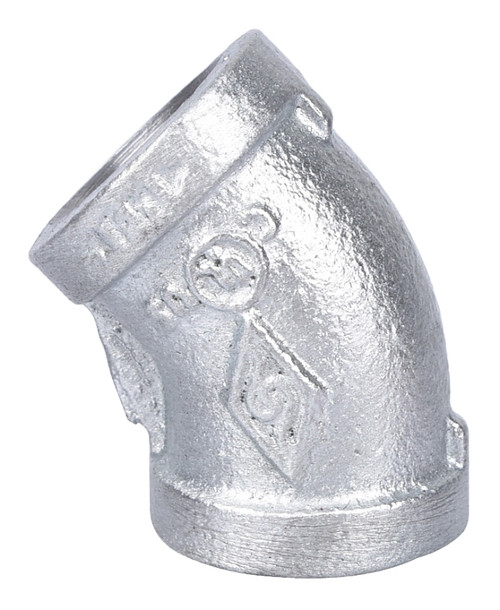 ProSource 4-1/2G Pipe Elbow, 1/2 in, Threaded, 45 deg Angle, SCH 40 Schedule, 300 psi Pressure [SKU: ORG6101117]