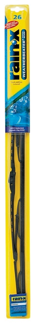 Rain-X Weatherbeater RX30226 Wiper Blade, 26 in, Spine Blade, Rubber/Stainless Steel [SKU: ORG3569704]