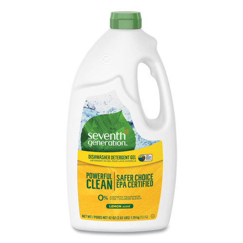 Natural Automatic Dishwasher Gel, Lemon, 42 oz Bottle [SKU: SEV22171EA]