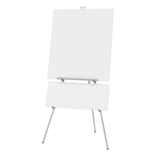 Aluminum Heavy-Duty Display Easel, 38" to 66" High, Aluminum, Silver [SKU: QRT55E]