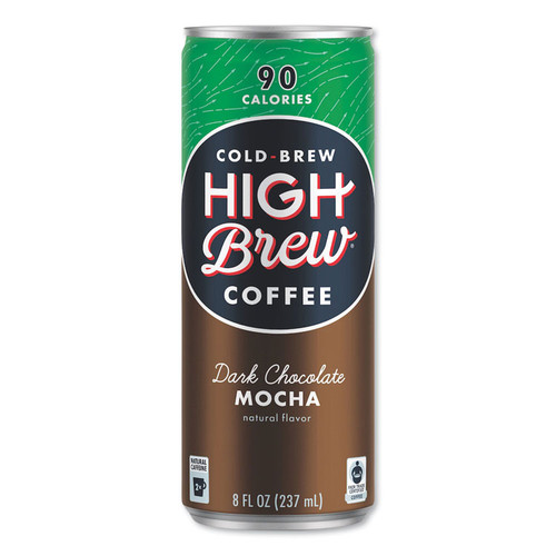 Cold Brew Coffee + Protein, Dark Chocolate Mocha, 8 oz Can, 12/Pack [SKU: HIH00503]