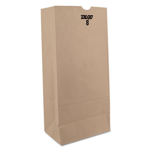 Kraft Paper Bags, 6 1/8" x 4 1/6" x 12 7/16", White, 500/Carton [SKU: BAGGW8500]