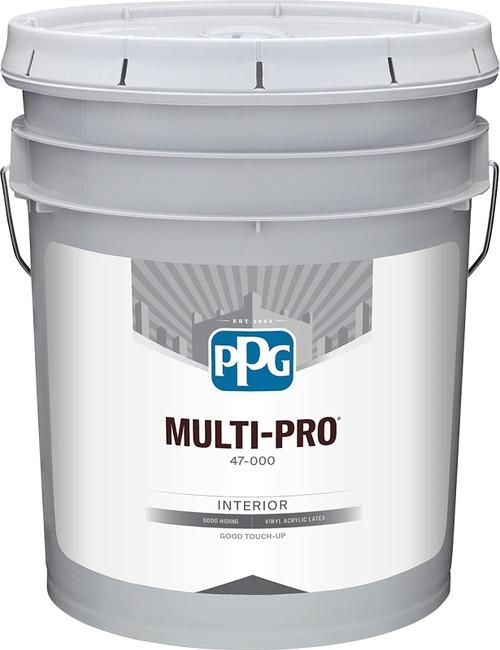PPG MULTI-PRO 47-188/05 Interior Paint, Flat, Summertime, 5 gal, Latex Base [SKU: ORG5685656]