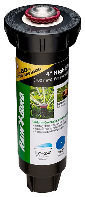 Rain Bird 22SA 22SAFPROPR Mini Pop-Up Rotor Sprinkler, 1/2 in Connection, FNPT, 4 in H Pop-Up, 17 to 24 ft, Plastic [SKU: ORG4658738]