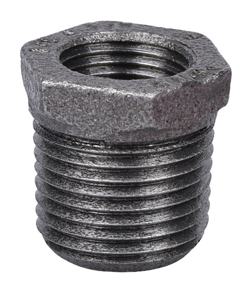 Prosource 35-1/2X3/8B Pipe Bushing, 1/2 x 3/8 in, MIP x FIP, Malleable Iron, SCH 40 Schedule, 300 psi Pressure [SKU: ORG6100044]