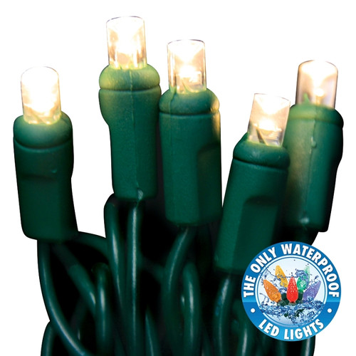 Holiday Bright Lights LEDBX-WA50-WW6 Light Set, 50-Lamp, LED Lamp, Warm White Lamp, 50,000 hr Average Life [SKU: ORG7482961]