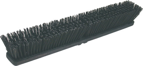 BIRDWELL 2027-12 Broom Head, Threaded, 3 in L Trim, Polystyrene Bristle, Black [SKU: ORG6078695]