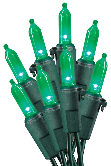 Sylvania V4084533 Light Set, Christmas, 120 V, 9.6 W, LED Lamp, Green Lamp, 25,000 hr Average Life [SKU: ORG0216804]