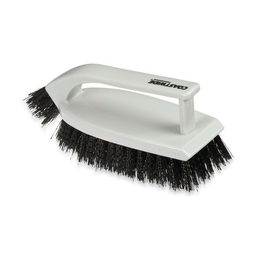 Scrub Brush, Black Polypropylene Bristles, 6" Brush, Gray Polypropylene Handle [SKU: CWZ24418469]