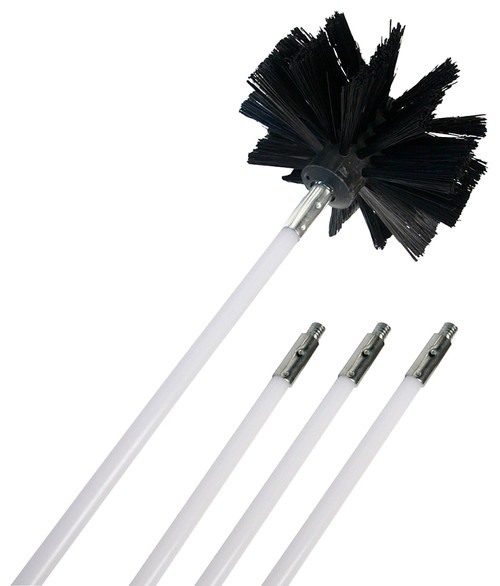 DUNDAS JAFINE ProClean Series PCPBZW Duct Brush, 4 in Dia Brush, Nylon Handle [SKU: ORG0198648]