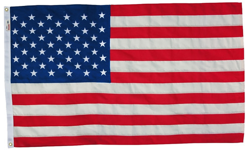 Valley Forge USB3 USA Flag, 3 ft W, 5 ft H, Cotton [SKU: ORG8235988]