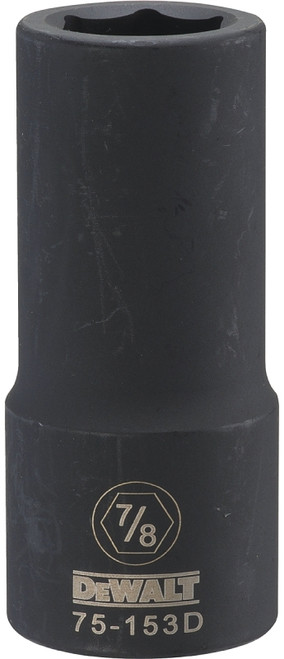 DeWALT DWMT75153OSP Impact Socket, 7/8 in Socket, 3/4 in Drive, 6-Point, CR-440 Steel, Black Oxide [SKU: ORG7517089]